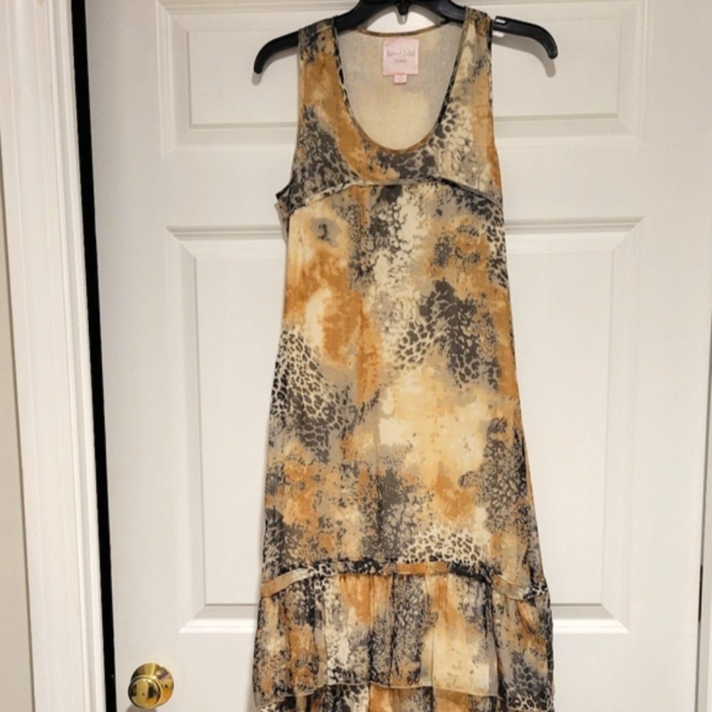 Romeo & Juliet Couture Animal Print Maxi Dress - Brown and Black